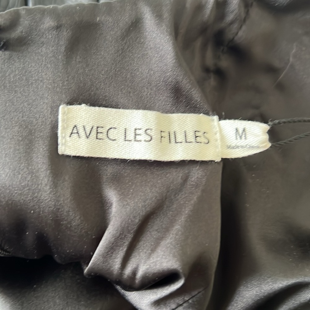 NWT Anthropologie Avec Les Filles Faux Leather Croc Embossed Midi Dress - Picture 7 of 7